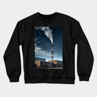 Small factory causing pollution Crewneck Sweatshirt
